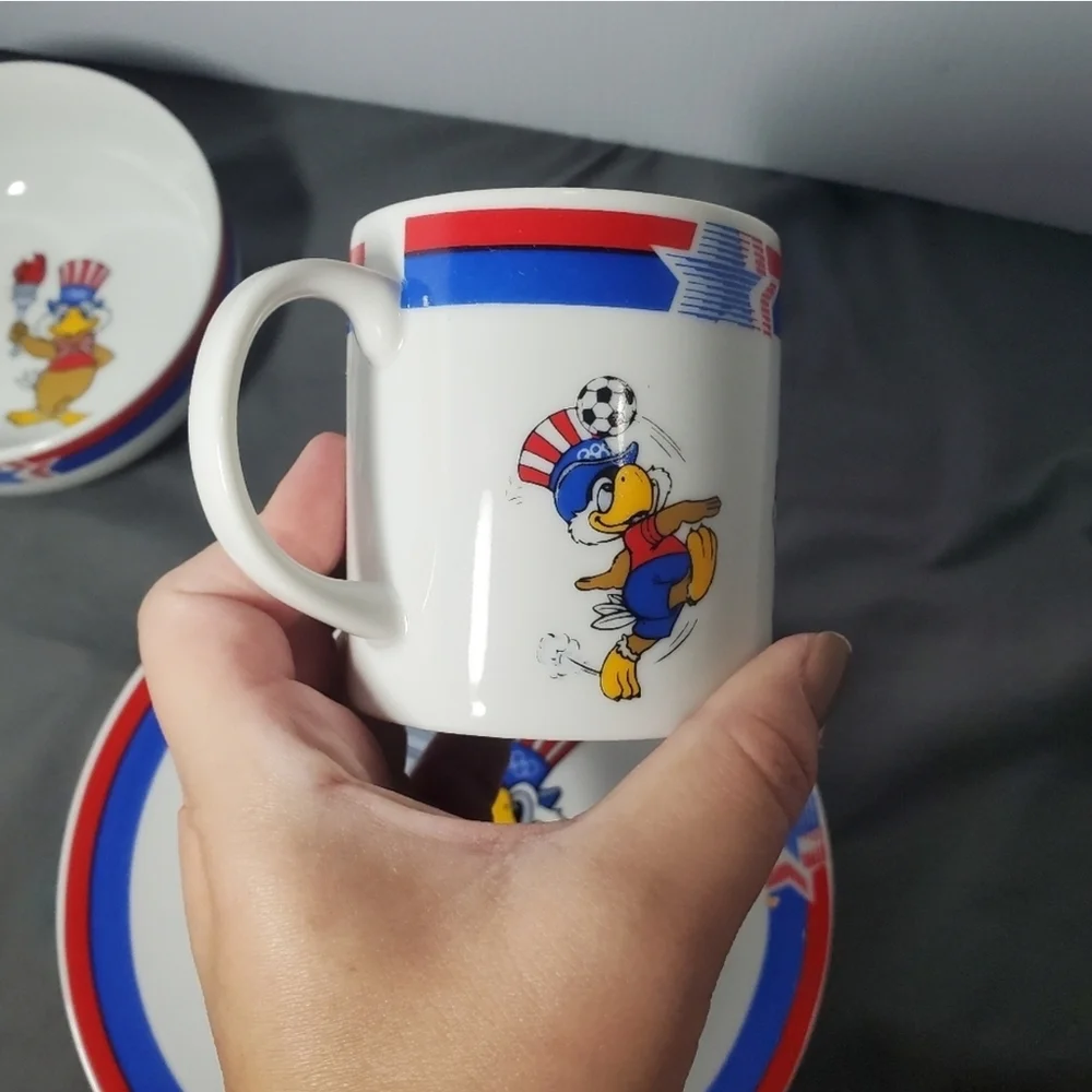 1984 Los Angeles Olympics Children's Set by Pfaltzgraff - Multicolor